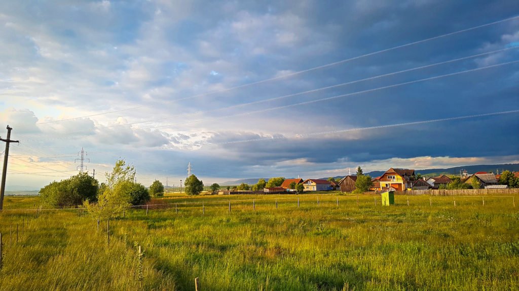 View from Tiny Home in Romania