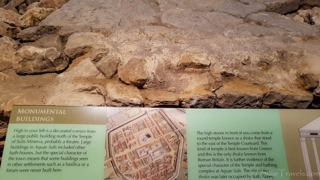 Monumental Buildings Info at the Roman Baths