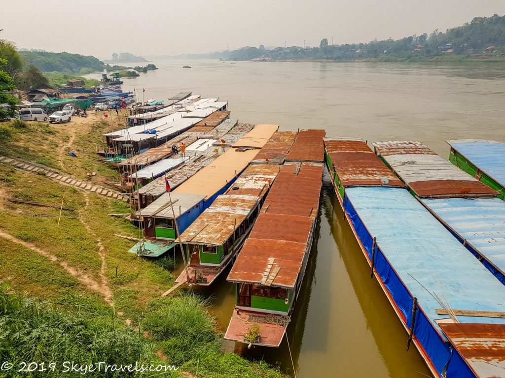 Slow Boats on the Mekong in Huai Xai