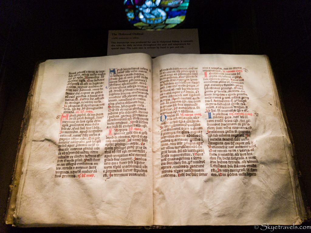 Holyrood Palace Mary Queen of Scots Outer Chamber Bible