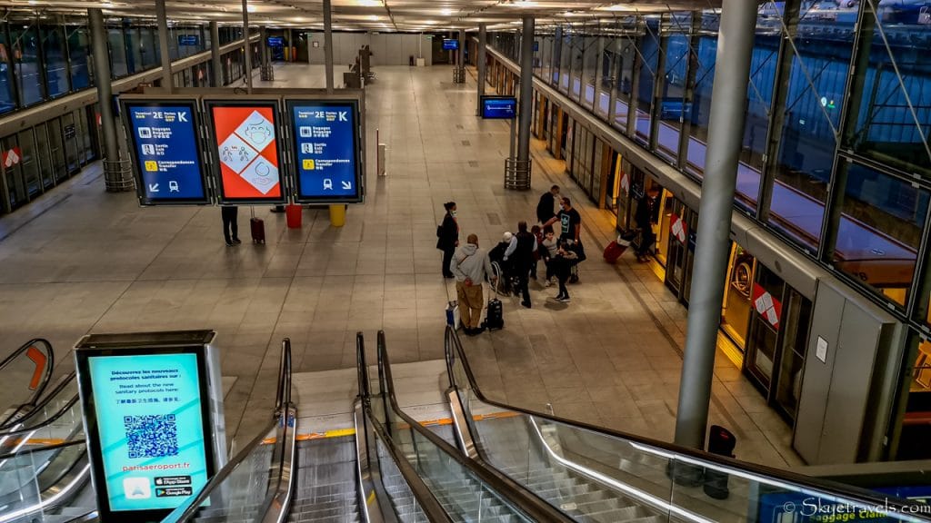 Tram to Gate K in CDG
