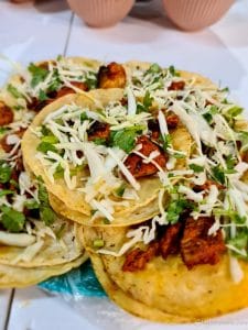 Tacos at El Sazon