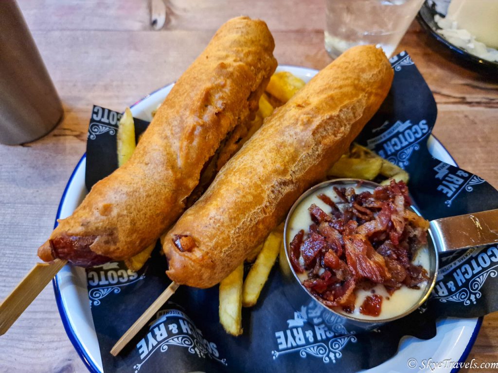 Corn Dogs at Scotch and Rye